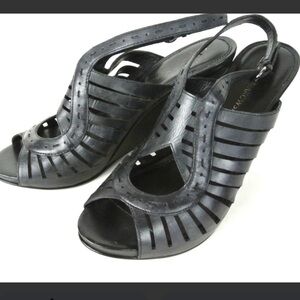 Elegant Black Women's Wedge Shoe
